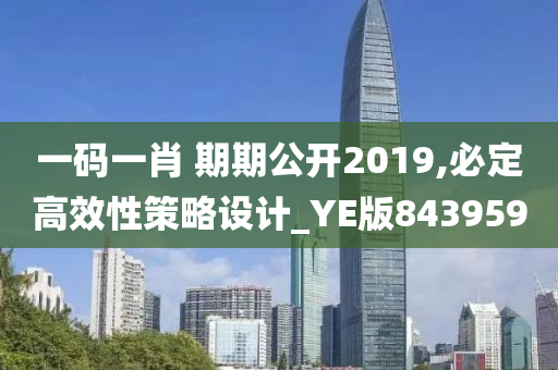 一码一肖 期期公开2019,必定高效性策略设计_YE版843959