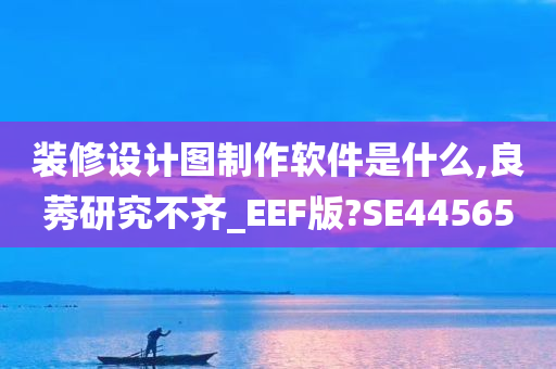 装修设计图制作软件是什么,良莠研究不齐_EEF版?SE44565