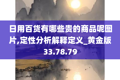 日用百货有哪些贵的商品呢图片,定性分析解释定义_黄金版33.78.79