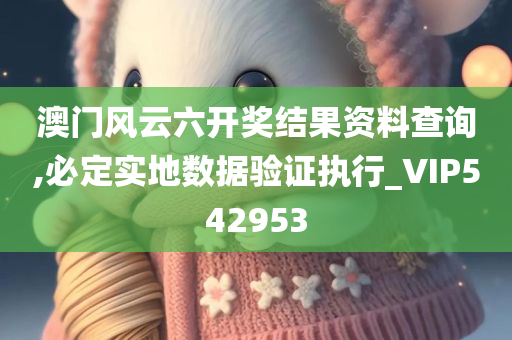 澳门风云六开奖结果资料查询,必定实地数据验证执行_VIP542953