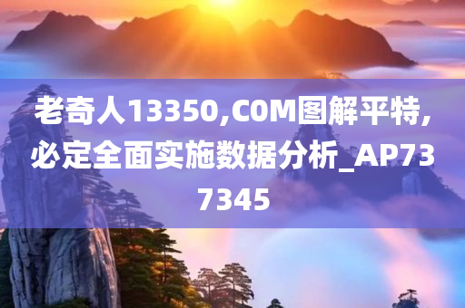 老奇人13350,C0M图解平特,必定全面实施数据分析_AP737345