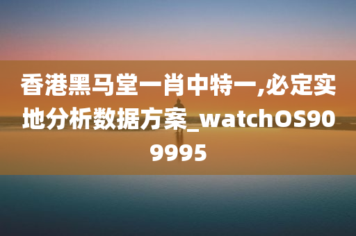 香港黑马堂一肖中特一,必定实地分析数据方案_watchOS909995