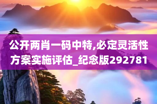 公开两肖一码中特,必定灵活性方案实施评估_纪念版292781