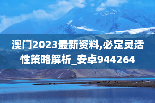 澳门2023最新资料,必定灵活性策略解析_安卓944264