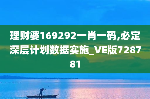 理财婆169292一肖一码,必定深层计划数据实施_VE版728781