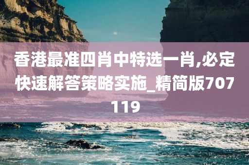 香港最准四肖中特选一肖,必定快速解答策略实施_精简版707119