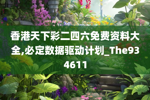 香港天下彩二四六免费资料大全,必定数据驱动计划_The934611