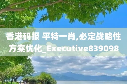 香港码报 平特一肖,必定战略性方案优化_Executive839098