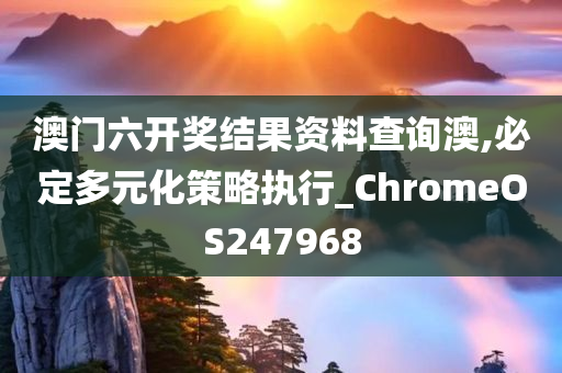 澳门六开奖结果资料查询澳,必定多元化策略执行_ChromeOS247968