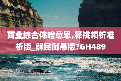 商业综合体啥意思,释挑领析准析版_解民倒悬版?GH489