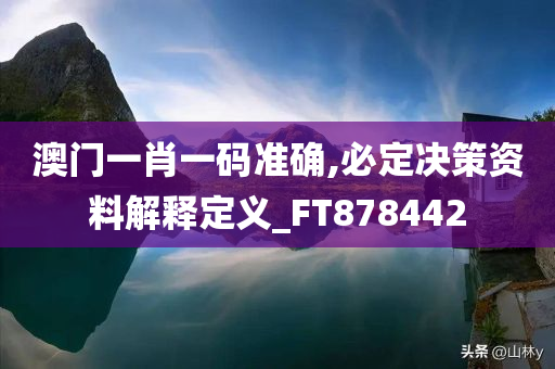 澳门一肖一码准确,必定决策资料解释定义_FT878442