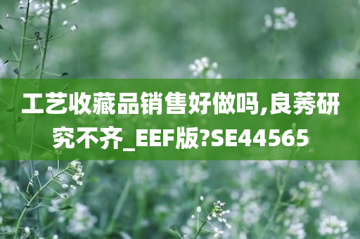 工艺收藏品销售好做吗,良莠研究不齐_EEF版?SE44565