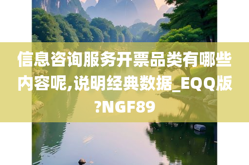 信息咨询服务开票品类有哪些内容呢,说明经典数据_EQQ版?NGF89