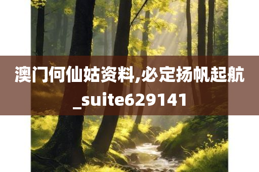 澳门何仙姑资料,必定扬帆起航_suite629141