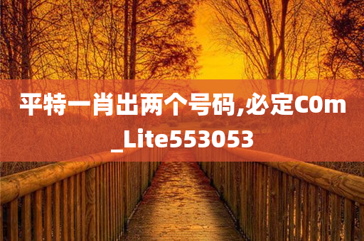 平特一肖出两个号码,必定C0m_Lite553053