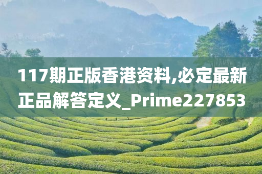 117期正版香港资料,必定最新正品解答定义_Prime227853