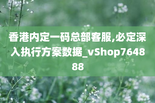 香港内定一码总部客服,必定深入执行方案数据_vShop764888