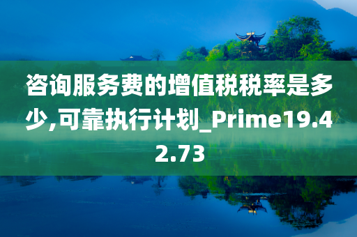 咨询服务费的增值税税率是多少,可靠执行计划_Prime19.42.73