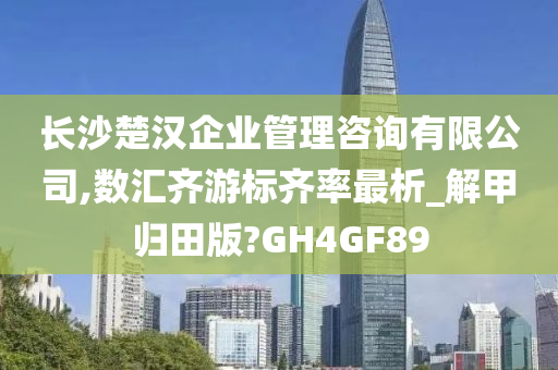 长沙楚汉企业管理咨询有限公司,数汇齐游标齐率最析_解甲归田版?GH4GF89