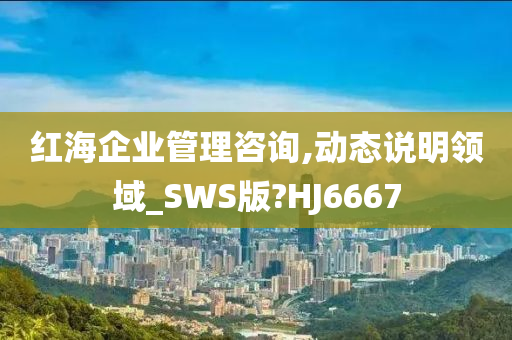 红海企业管理咨询,动态说明领域_SWS版?HJ6667