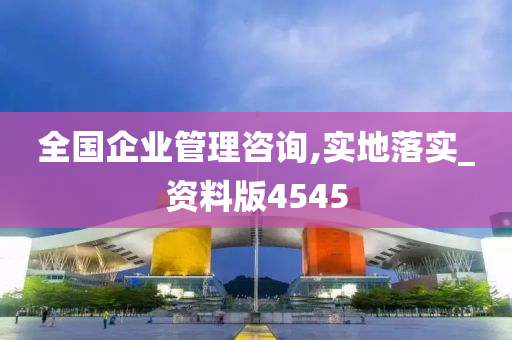 全国企业管理咨询,实地落实_资料版4545