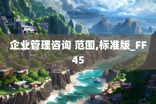 企业管理咨询 范围,标准版_FF45