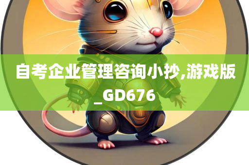 自考企业管理咨询小抄,游戏版_GD676