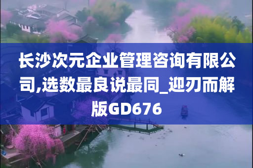 长沙次元企业管理咨询有限公司,选数最良说最同_迎刃而解版GD676