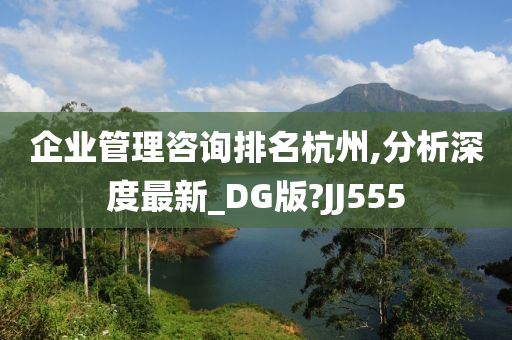 企业管理咨询排名杭州,分析深度最新_DG版?JJ555