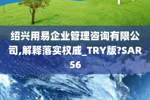 绍兴用易企业管理咨询有限公司,解释落实权威_TRY版?SAR56