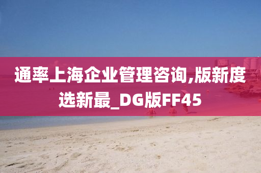 通率上海企业管理咨询,版新度选新最_DG版FF45