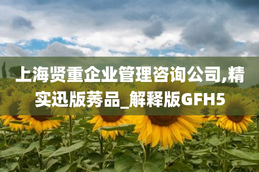 上海贤重企业管理咨询公司,精实迅版莠品_解释版GFH5