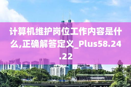 计算机维护岗位工作内容是什么,正确解答定义_Plus58.24.22