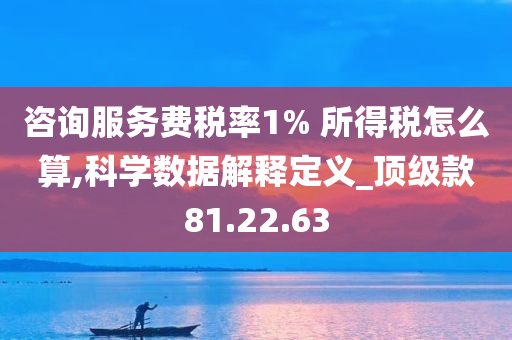 咨询服务费税率1% 所得税怎么算,科学数据解释定义_顶级款81.22.63