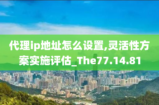 代理ip地址怎么设置,灵活性方案实施评估_The77.14.81