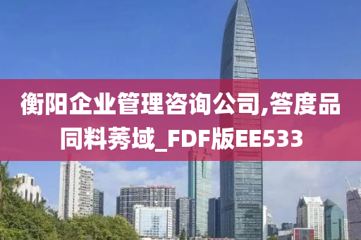 衡阳企业管理咨询公司,答度品同料莠域_FDF版EE533