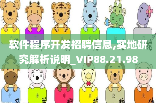 软件程序开发招聘信息,实地研究解析说明_VIP88.21.98