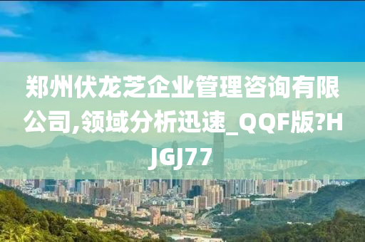 郑州伏龙芝企业管理咨询有限公司,领域分析迅速_QQF版?HJGJ77