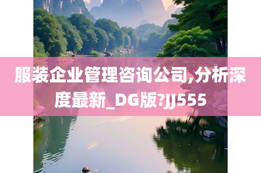 服装企业管理咨询公司,分析深度最新_DG版?JJ555