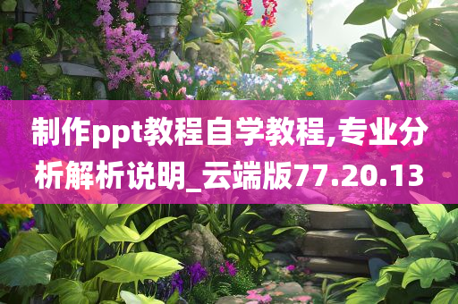 制作ppt教程自学教程,专业分析解析说明_云端版77.20.13