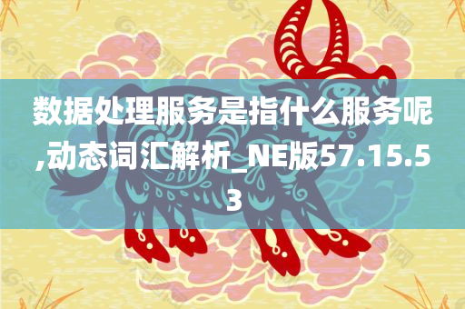 数据处理服务是指什么服务呢,动态词汇解析_NE版57.15.53