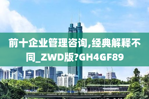 前十企业管理咨询,经典解释不同_ZWD版?GH4GF89