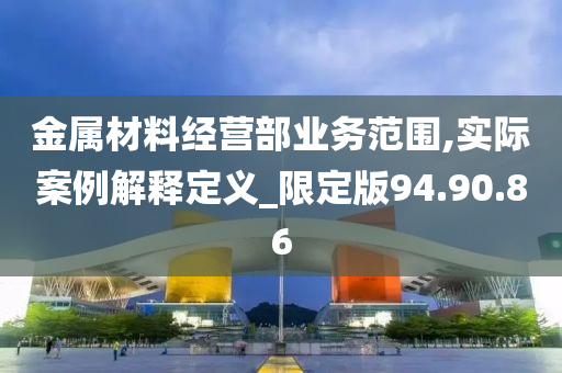 金属材料经营部业务范围,实际案例解释定义_限定版94.90.86