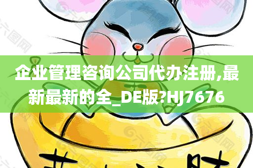 企业管理咨询公司代办注册,最新最新的全_DE版?HJ7676