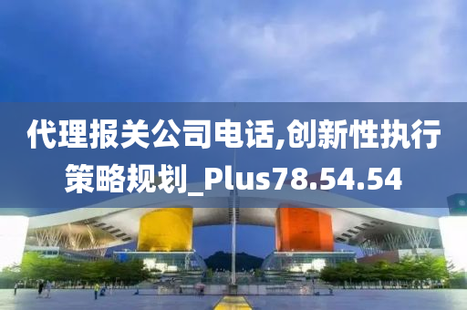 代理报关公司电话,创新性执行策略规划_Plus78.54.54