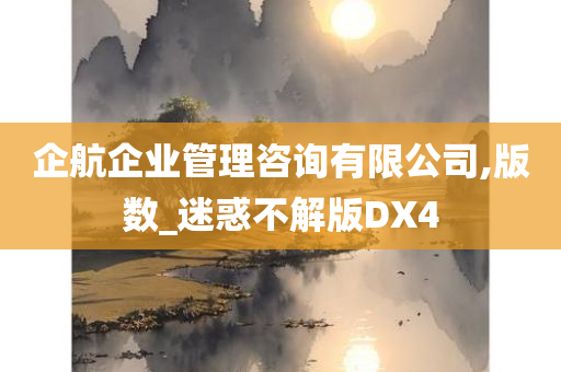 企航企业管理咨询有限公司,版数_迷惑不解版DX4