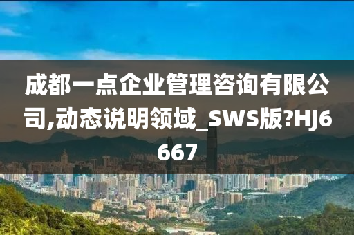 成都一点企业管理咨询有限公司,动态说明领域_SWS版?HJ6667