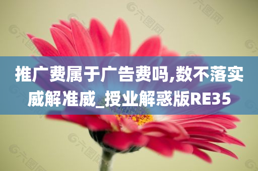 推广费属于广告费吗,数不落实威解准威_授业解惑版RE35