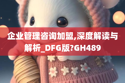 企业管理咨询加盟,深度解读与解析_DFG版?GH489