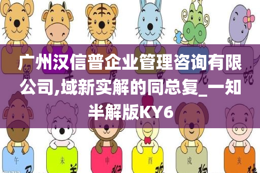 广州汉信普企业管理咨询有限公司,域新实解的同总复_一知半解版KY6